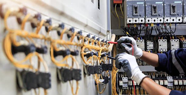 Professional Electrician technician working in Rock Hill, MO